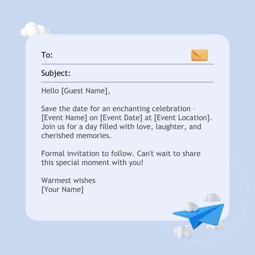 RSVP Email Template 03